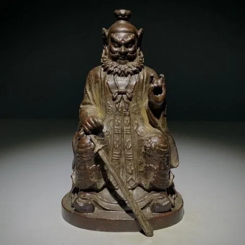 Unearthed old objects like Zhang Tianshi, old copper, old patina, Tianshi, Zhong Kui Buddha statue, Baozhen secondhand collectio