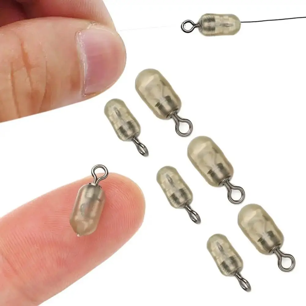 

100pcs Match Feeder Fishing Swivel Stop Beads Beads Anti Winding Carp Quick Change Spinner American Swivel 8-shaped Ring