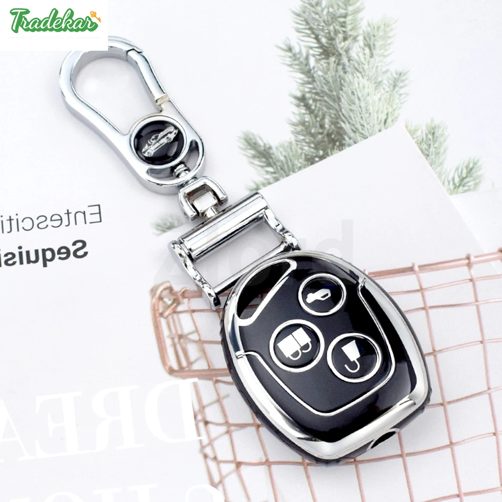 

Car key case soft TPU set for Ford Mondeo Focus Fusion Fiesta Galaxy Transit 2008 2006 2007 Accessories