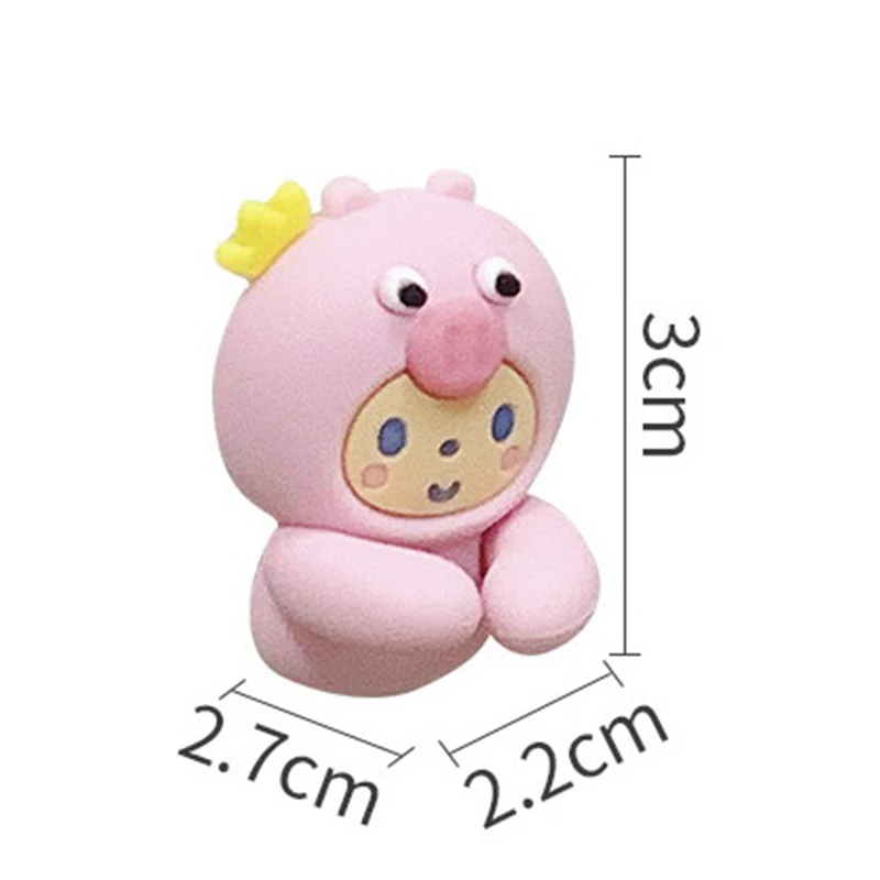 2pcs Kawaii Cartoon Cable Organizer Cute Charger Data Line Earphone Cable Winder Desk Organizer Traceless No-punch Adhesive Hook