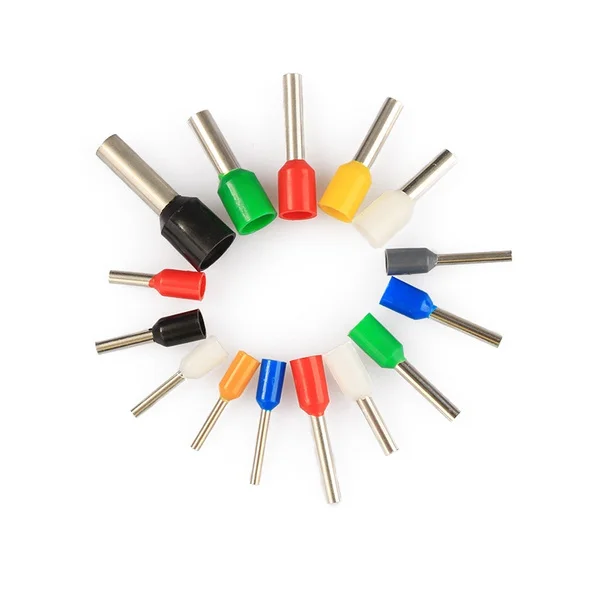 600/1000PCS Insulated Cord End Terminal Set Electrical Wire Ferrules Cable End Cold Crimp Sleeve Copper Wire Connector AWG22-10