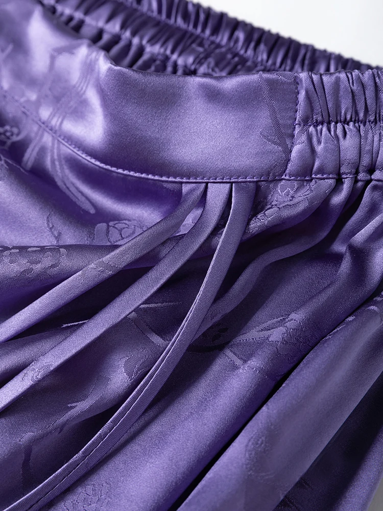SuyaDream, Vintage Skirt for Woman, 100%Real Silk, Jacquard Fabric, Straight Long Skirts 2025 Spring Summer Bottoms