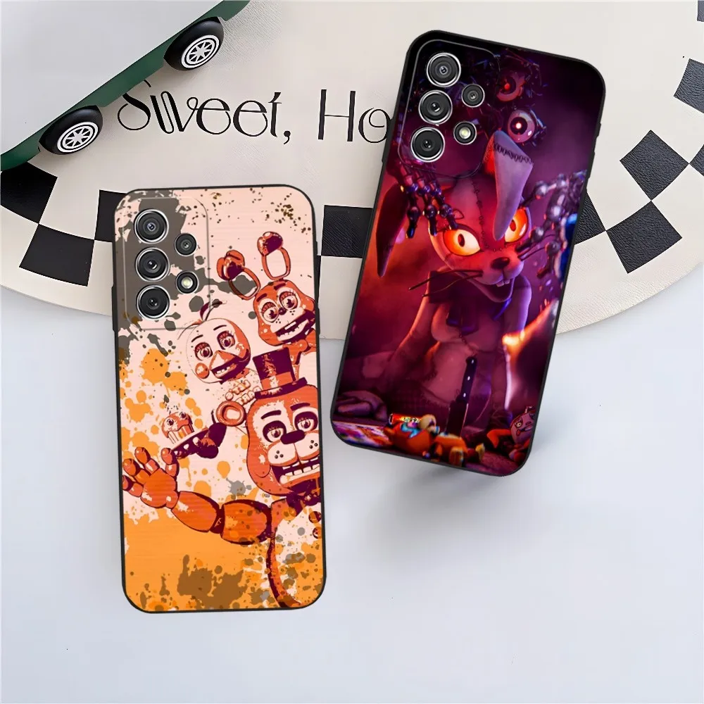 Five Nights At F-Freddys Phone Case For Sumsung Galaxy S24 S23 S22 S21 S20 A24 A34 N20 M54 A54 A53 Fe Plus Ultra Black Soft Cove