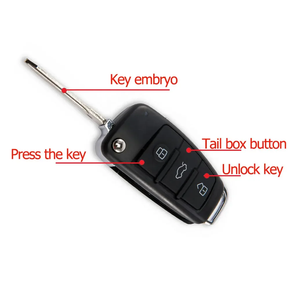 12V Car Remote Central Kit Door Lock Locking Vehicle Keyless Entry System with 2 Remote Control Car Central Lock Universal