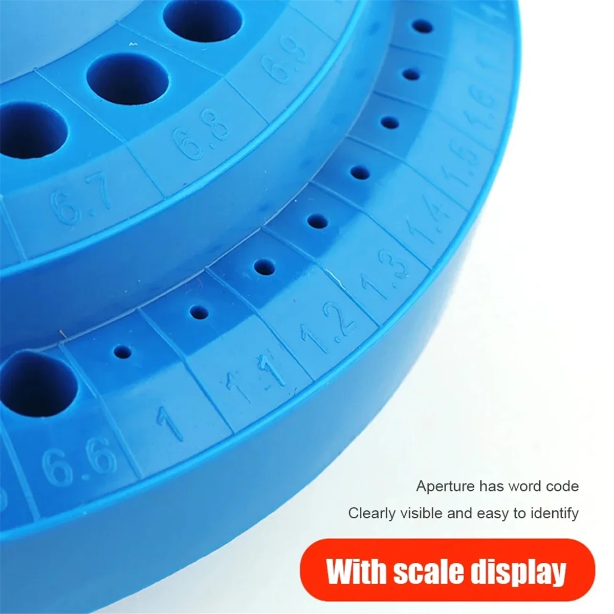 

A83Z 2 шт. чехол для хранения сверл, подставка круглой формы, жесткий пластиковый контейнер, бытовой инструмент