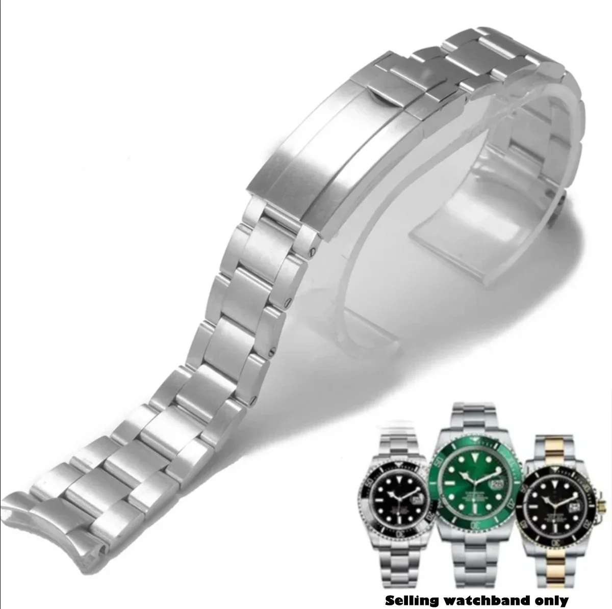 

Watch Bracelet for Rolex DAYTONA GMT SUBMARINER Watch Accessories Metal Strap 904 Steel Stainless Watch Band Chain 20mm 21mm