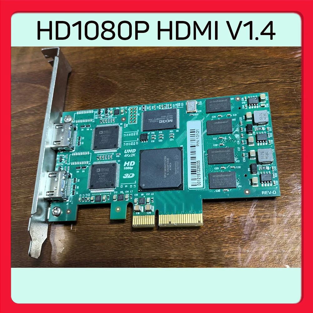 For High Definition Video Acquisition PCI-E X4 Interface With Dual HDMI Ports HD1080P HDMI V1.4