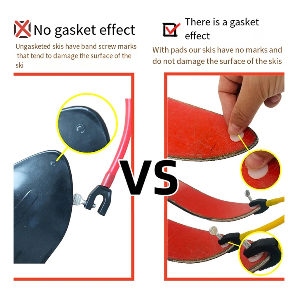 7 สี Ski Tip Connector เริ่มต้นฤดูหนาวเด็กผู้ใหญ่สกีการฝึกอบรมการออกกําลังกายกลางแจ้งกีฬาสโนว์บอร์ดอุปกรณ์เสริม