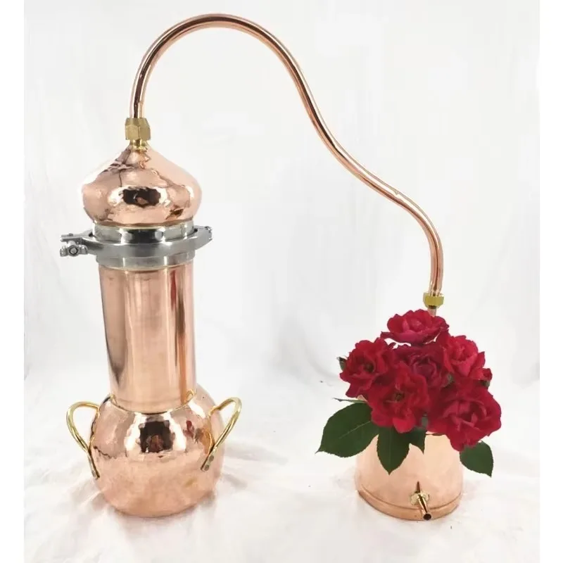 Copper distiller Household small ancient distillation equipment Hydrosol machine Wine distiller