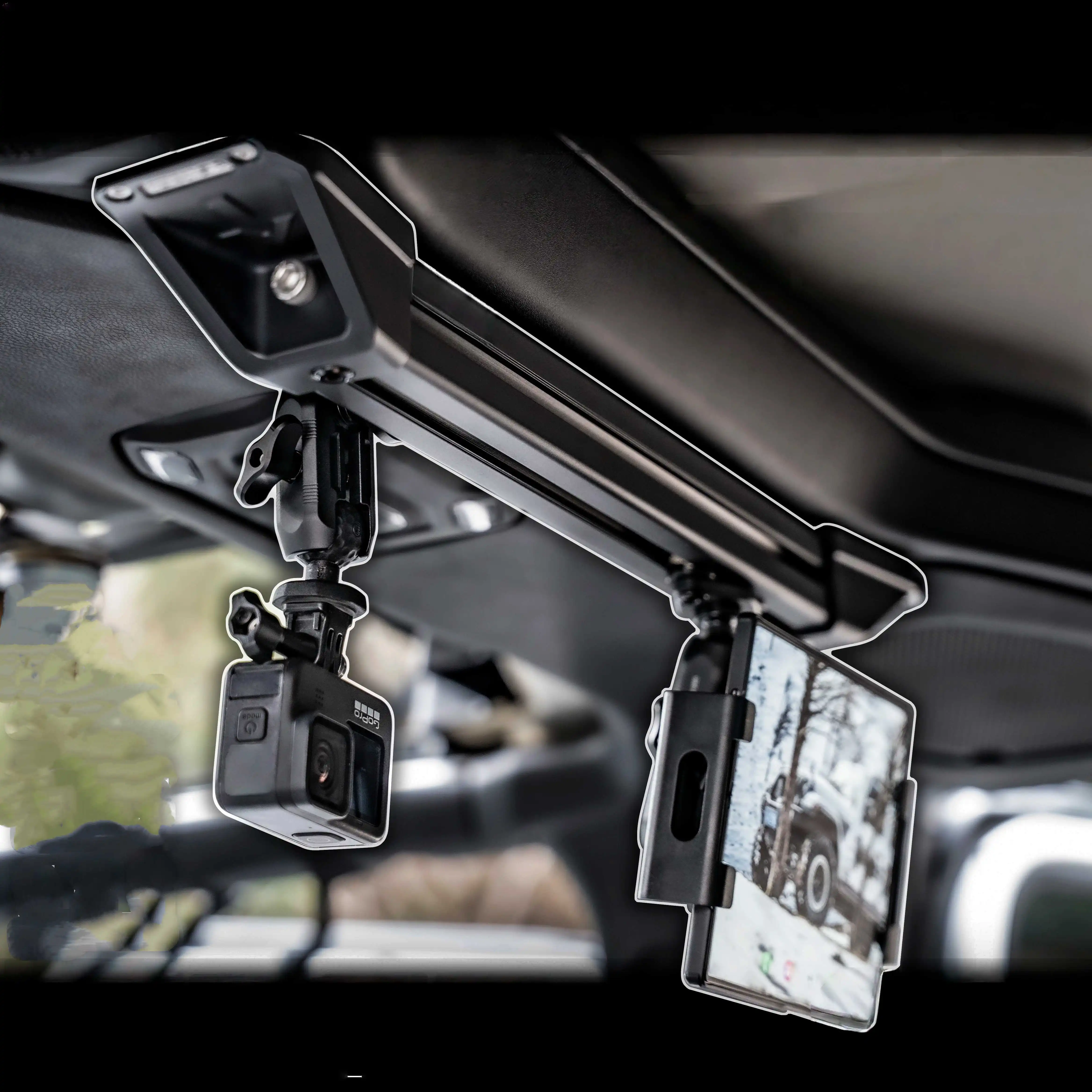 VAN004 Tablet Holder Back Seat Multi-functional Bracket Car Phone Holder Rear Seat Brackets for Jeep Wrangler 18-23 Accessories
