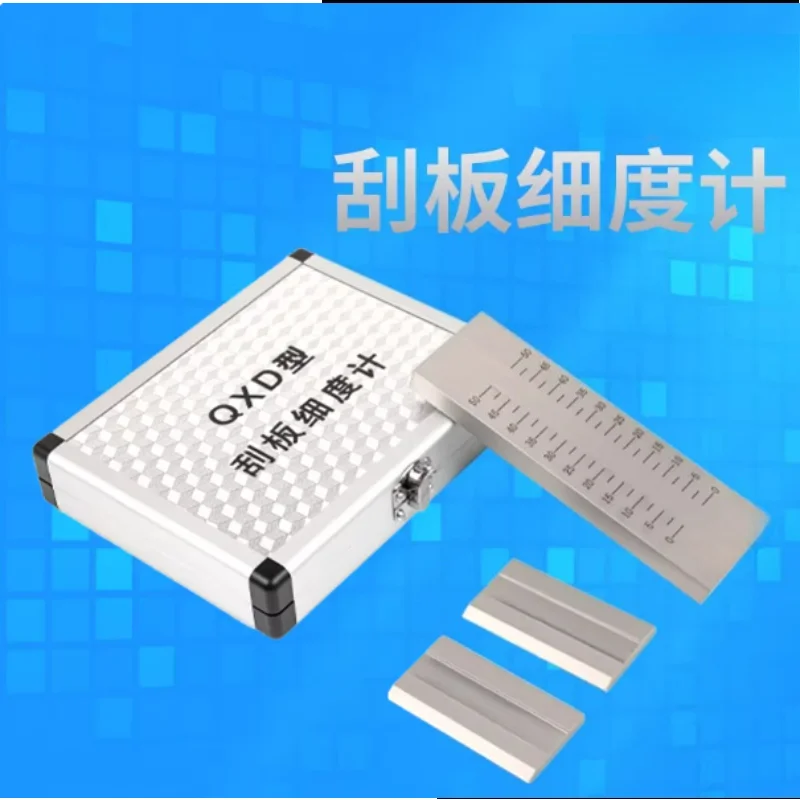 Paint Particle Fineness Meter, Stainless Steel QXD Scraper Fineness Meter 0-25/50/100/150 Fineness Plate