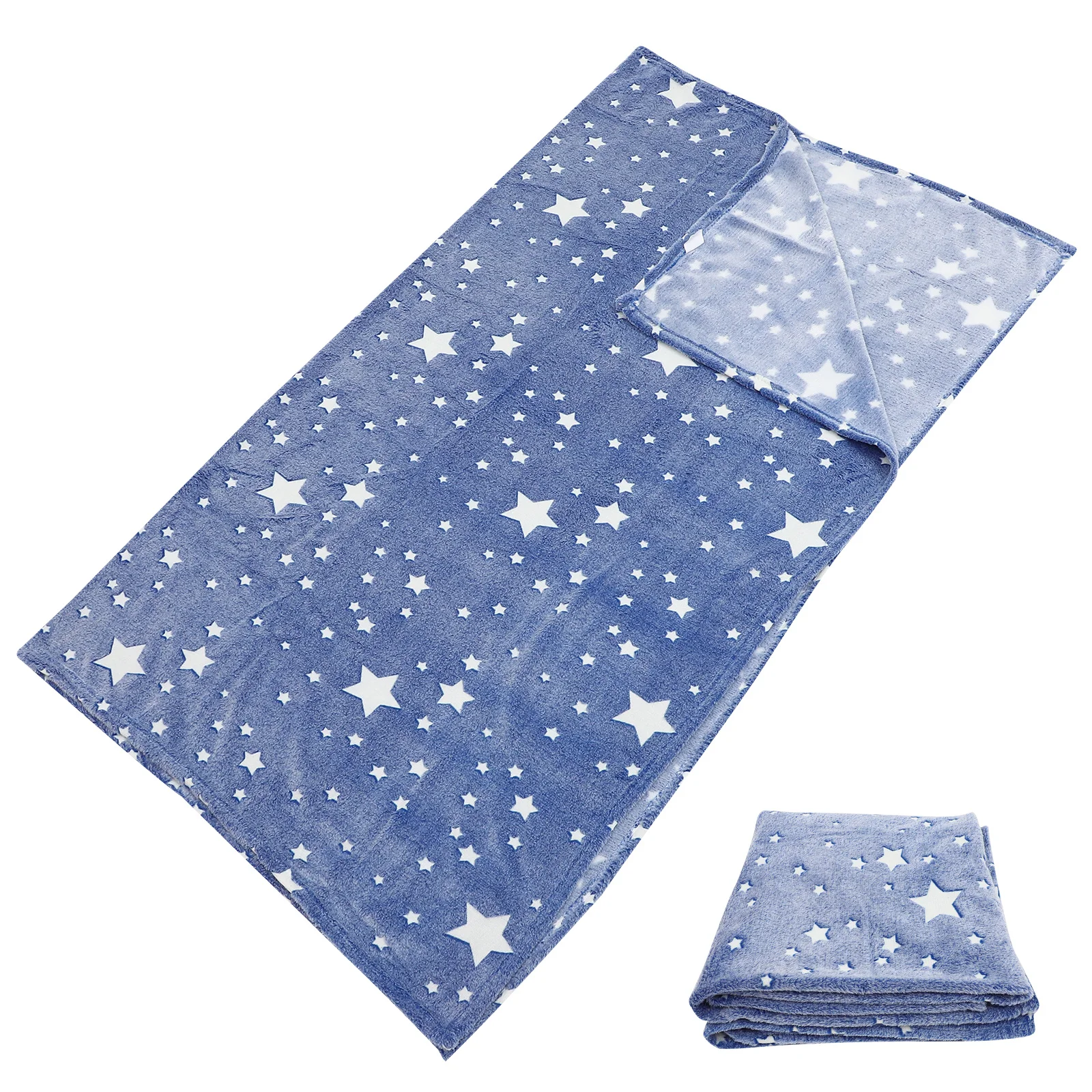 بطانية بنمط مضيء ناعمة على الوجهين قيلولة دافئة للاستخدام المنزلي والمكتب والسيارة بطانية نوم مريحة وخفيفة الوزن #6