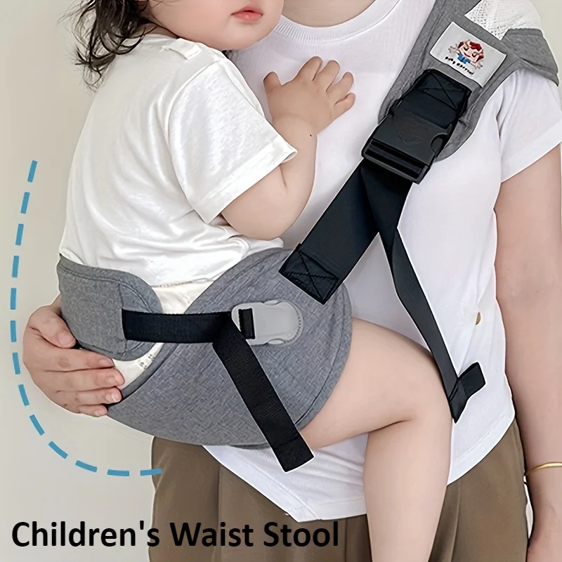 Kids Waist Stool with Waist Protection Baby Strap Holding Adjustable Baby Carrier Front Holding Type Big Baby Holding Holding