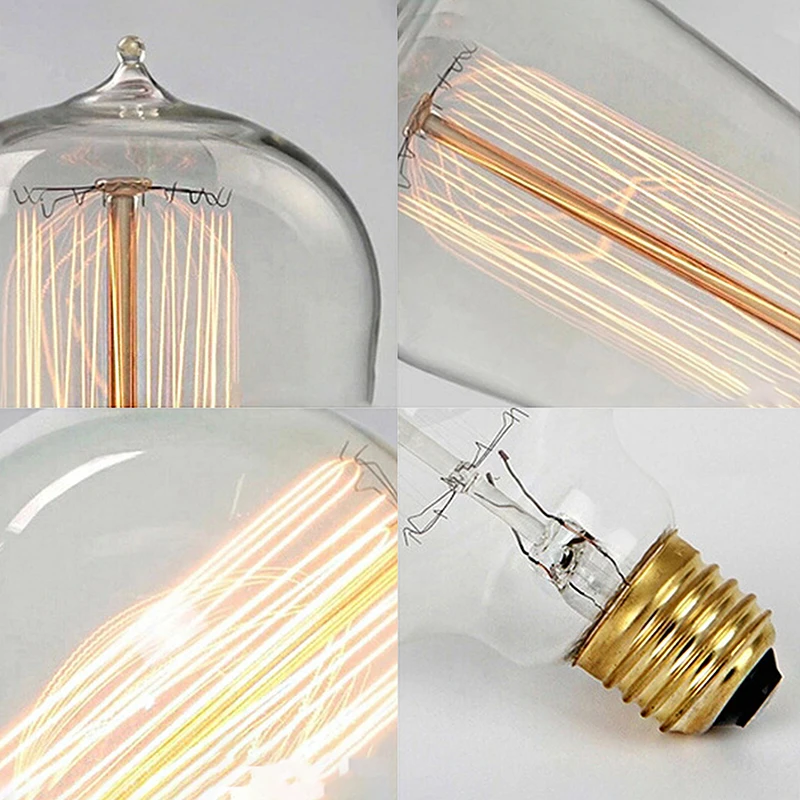 Retro Yellow Light Bulb 220V 110V E27 40W Vintage LED Filament Lamp Incandescent Light Bulb For Home Decor Vintage Lamp