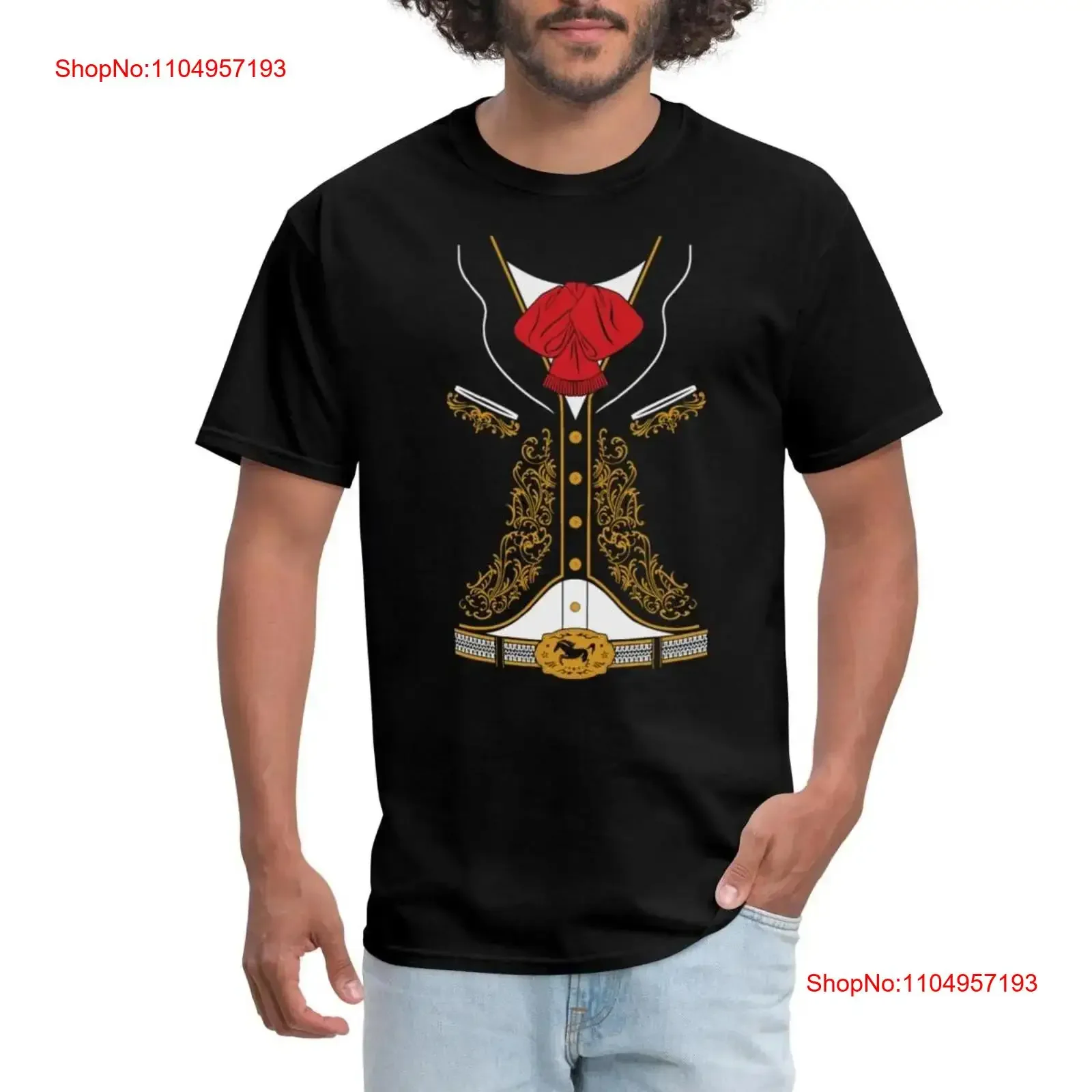 Disfraz de Maríachi mexicano, traje Charro, camiseta para hombre, ropa de calle lavada vintage, ropa de diseñador, estirada, cómoda y ligeramente