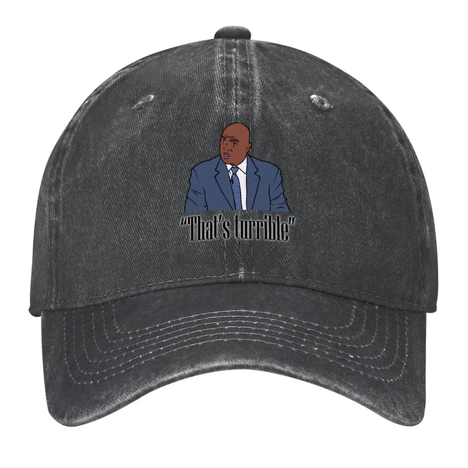 

Charles Barkley That's Turrible Baseball Cap birthday fashionable Big Size Hat sun hat Baseball Men Women's