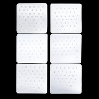 Set of plastic punch alphabet number stamps for leather tools professional leather drilling tools