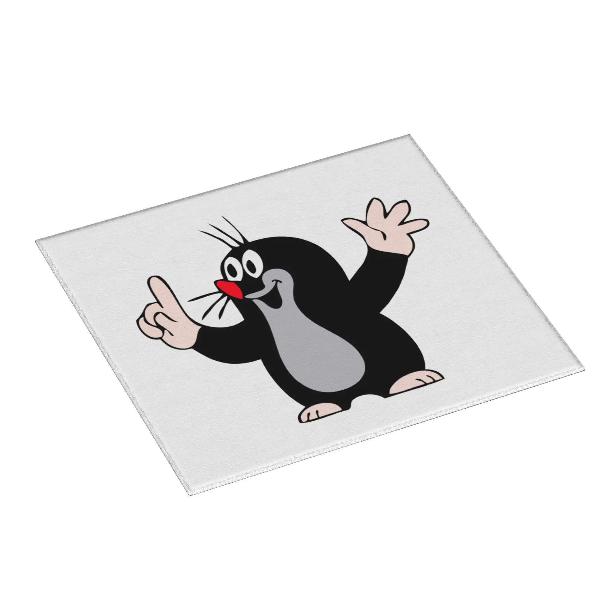 Little Maulwurf Mole Pointing Non Slip Kitchen Counter Protector Mat Barware Tableware Reusable Cartoon Krtek Mat For Kitchen