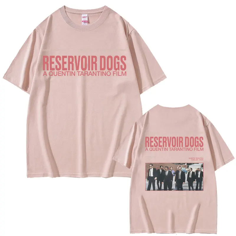 Heißer berühmter Regisseur Quentin Tarantino Film reservoir Hunde doppelseitiger Druck T-Shirt Männer Frauen lässig Vintage übergroße T-Shirt
