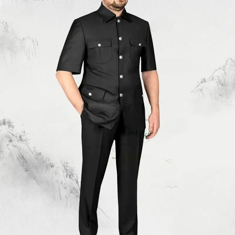 

Tailor-Made Men Suit 2 Pieces Classic Dark Grey Wedding Suit For Men 2026 Slim Fit Groom Tuxedos Costume Mariage Homme