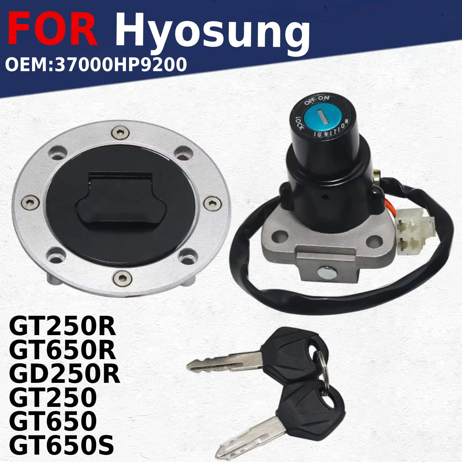 Fuel Cap Ignition Switch For Hyosung GT 250R GT250R GT650R GD250R GT250 GT650 GT650S GT 650R 650S 37000HP9200