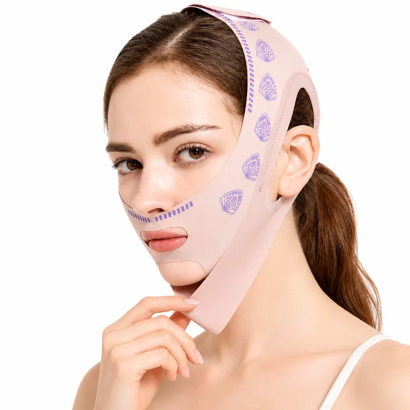 Face Slimming V Line Lifting Strap Chin Support Bandage Firming Jawline Mask Double Chin Face Lift Wrap