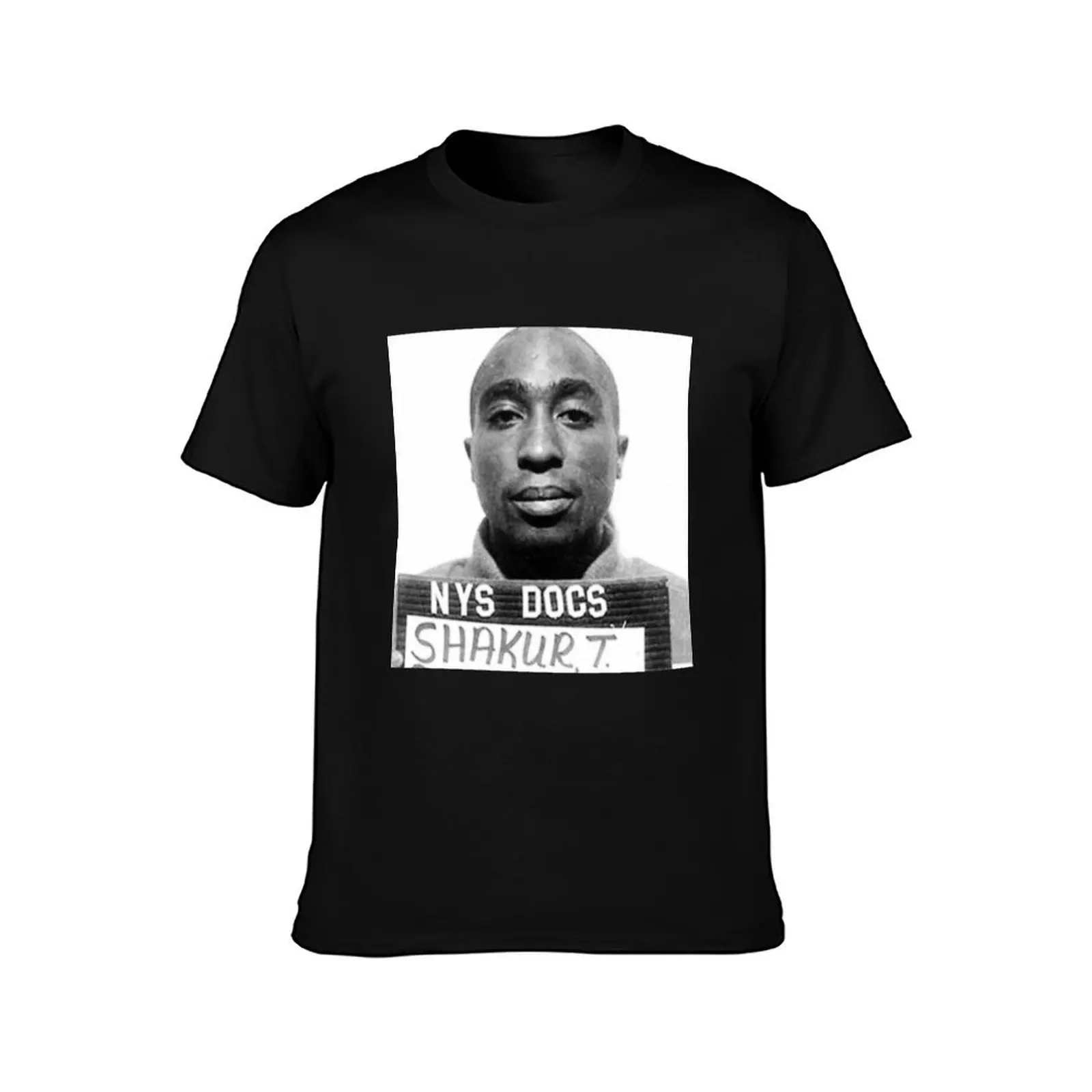 Tupac Shakur mugshot T-Shirt Plus Size Street Style Tee