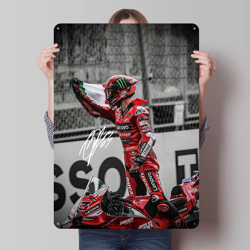 فرانشيسكو باجنايا تين تسجيل الجدار ملصق فني الديكور ديكورات غرفة نوم علامات معدنية خمر للرجل الكهف الديكور ديكور المنزل