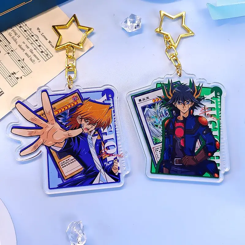 يو غي أوه البضائع سيتو كايبا الإبداعية عالية القيمة أنيمي الكرتون الاكريليك شخصية سيارة حقيبة سلسلة مفاتيح قلادة هدية عيد ميلاد