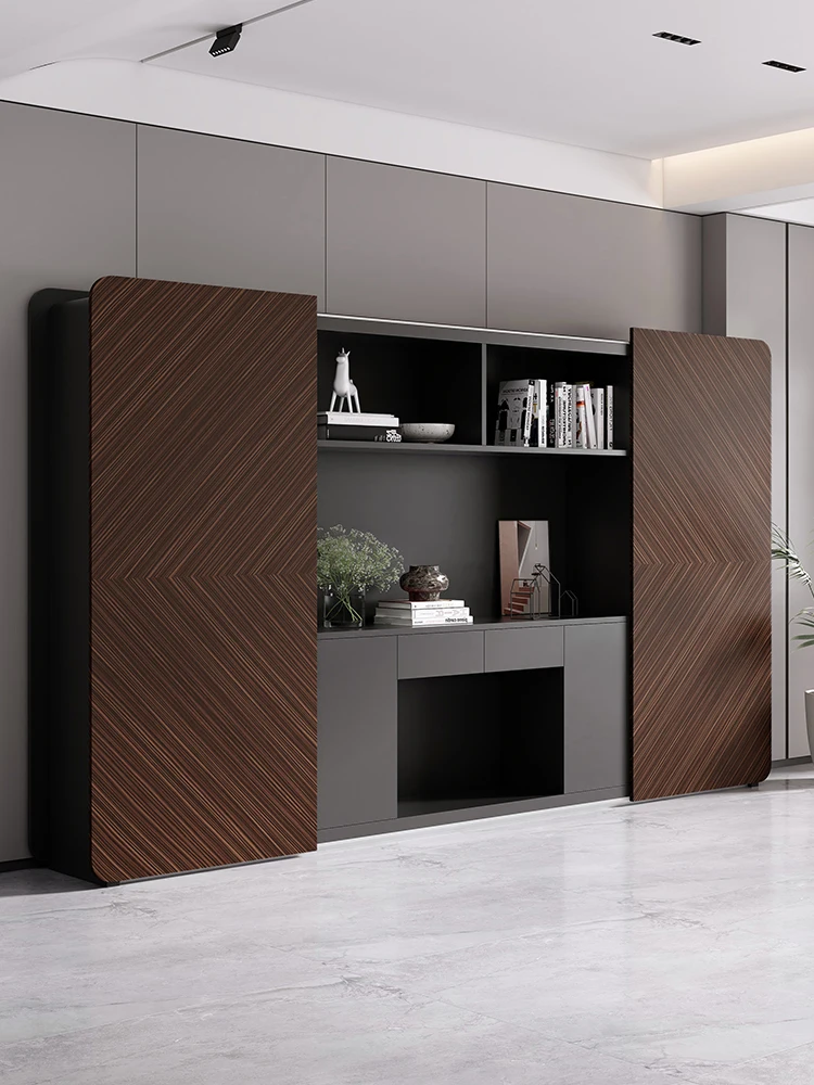 Ebony Wood File Cabinet Boss Bookcase File Storage Cabinet Office Background Available in Different Sizes