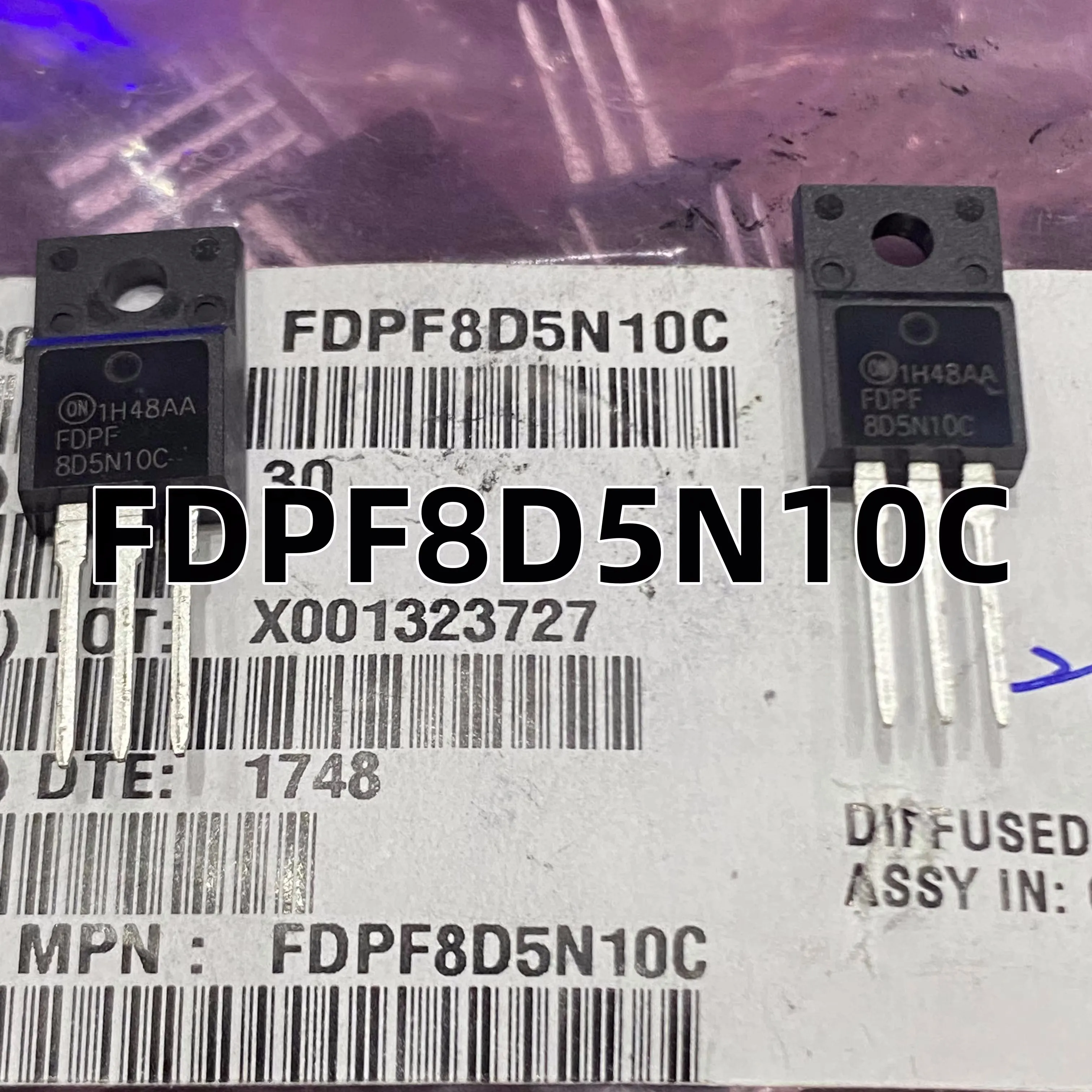 

5PCS FDPF8D5N10C 17+ TO220F-3