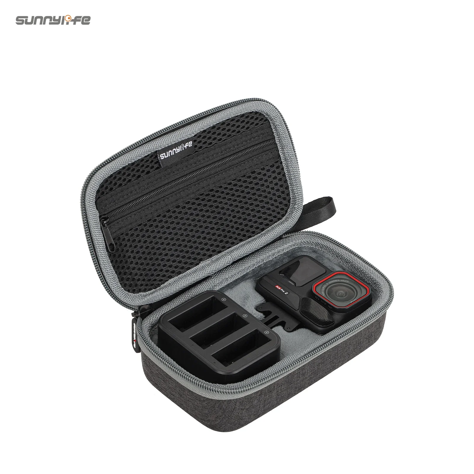 Sunnylife กระเป๋าสําหรับ Insta360 Ace Pro 2/1 ชุดแบตเตอรี่พกพากล่องป้องกันอุปกรณ์เสริมสําหรับ Ace Pro