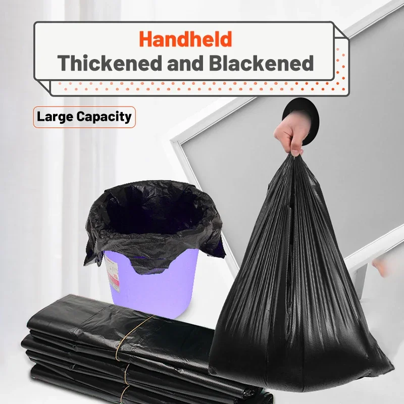 50/100 Pieces Disposable Trash Bags Portable Polyethylene Trash Garbage Can Bags Small Trash Bags Office Kitchen Bedroom