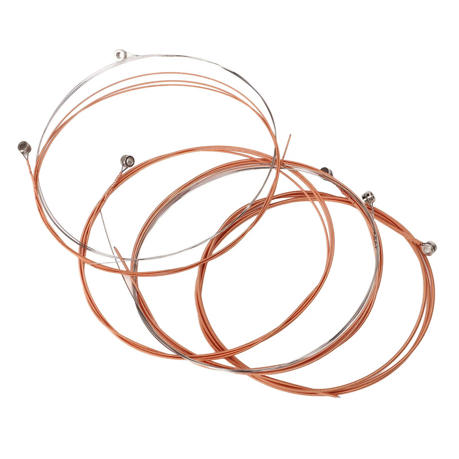 6Pcs Acoustic Guitar Strings Set Metal Replacement Accessories for Beginners Players Musicians