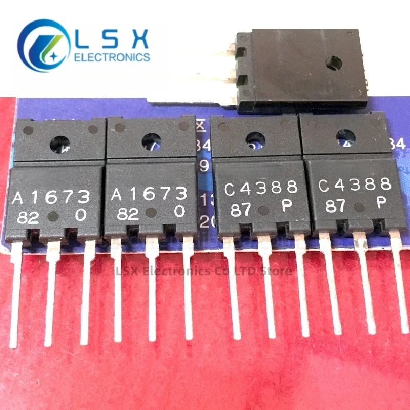New Original 5Pairs(10PCS)/Lot 2SA1673 A1673 + 2SC4388 C4388 OR 2SA1672 + 2SC4387 TO-3PF NPN+PNP Audio Amplifier Transistors
