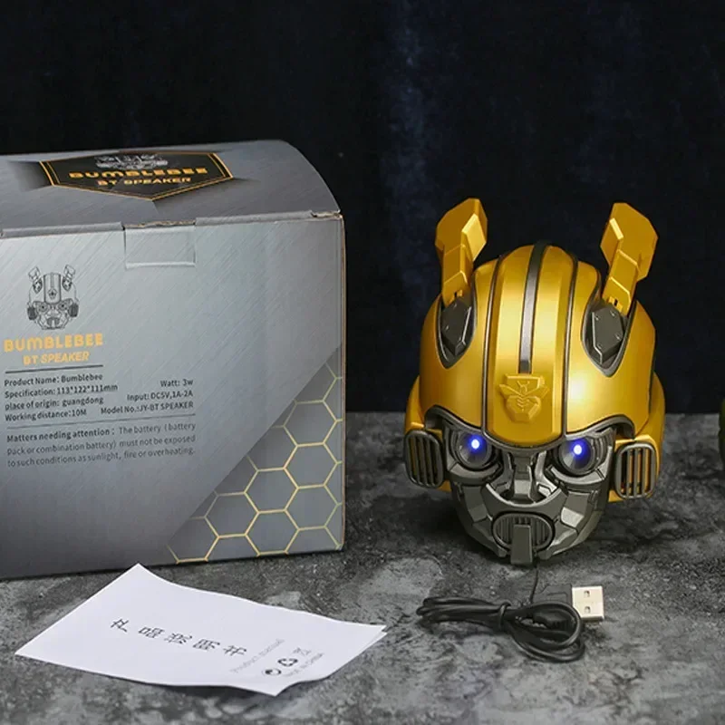 مكبر صوت بلوتوث Bumblebee ، محولات بطاقة كرتون إبداعية ، مضخم صوت لاسلكي خارجي ، Caixa De Som