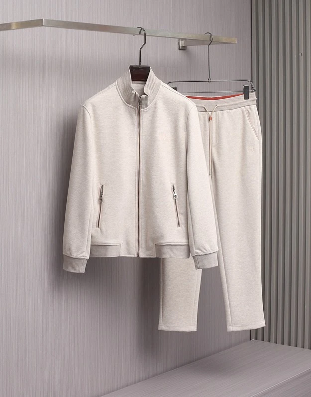 

Italian LP stand-up collar knitted jacket set