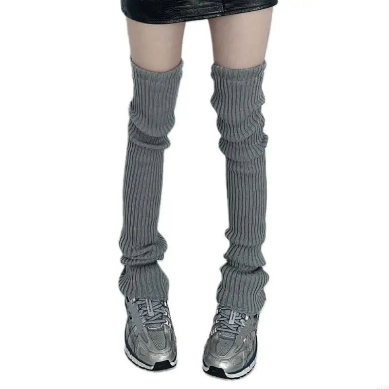 Leg Warmer Knit Leg Sleeve Winter Students Girls JKFoot Cover Thigh High Socks
