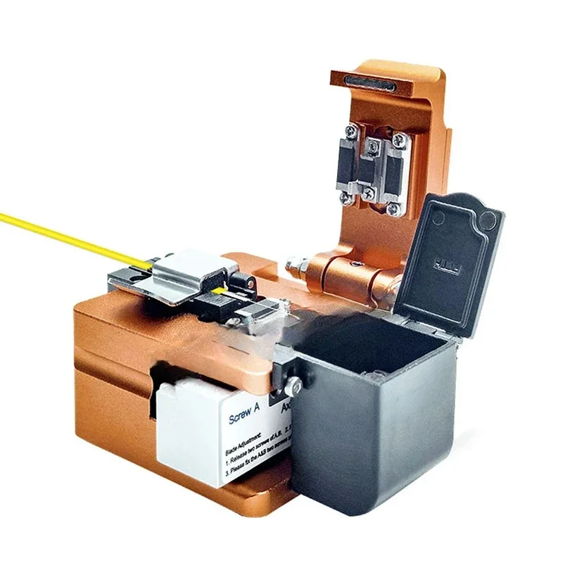 Optical Fiber Cutter High Precision Fiber Optic Cleaver S09 With Waste Box 32000 times Service Life Automatic Tool Return