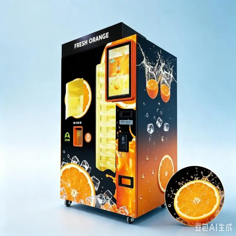 Customized Orange Juice Vending Machine Fresh Fruit Juice Extractor Touch Screen Automatic Beverage Dispensing Machine