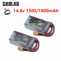 14.8V RC LiPo Battery 4S 1500mAh 1800mAh 45C Rechargeable Batteries For Car RC Drone Racing Spare Parts