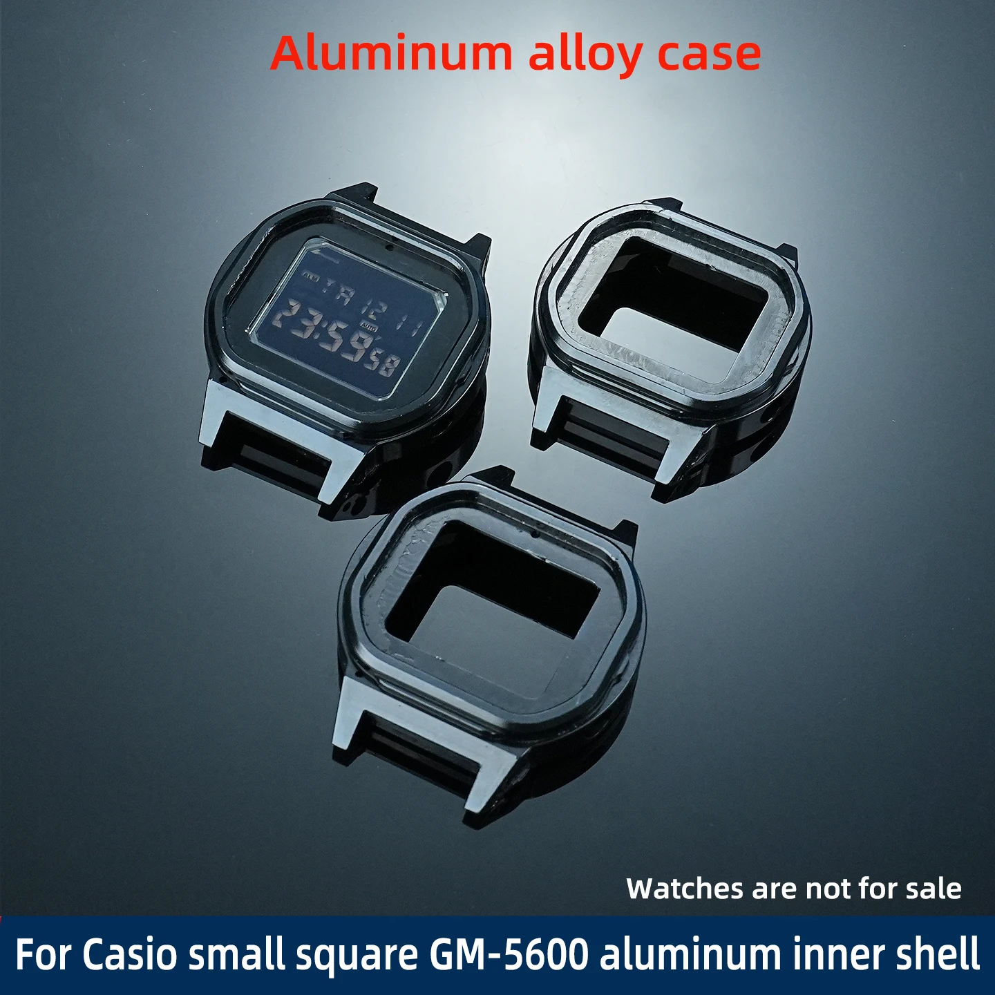 

For Casio small square GM-5600 aluminum alloy case gm5600 Men's aluminum metal case inner case watch accessories