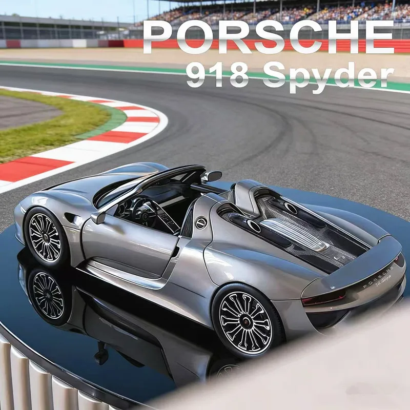 

Модель автомобиля WELLY 1:24 Porsche 918 Spyder из сплава, литая под давлением, статическая коллекционная, детская игрушка, подарок на день рождения