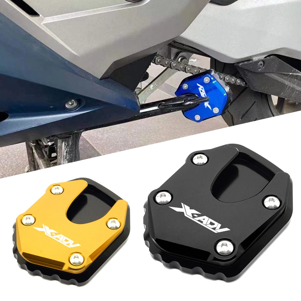 

For Honda X-ADV 750 XADV XADV750 2021-2024 2025 Motorcycle Foot Side Stand Plate Kickstand Enlarger Support Extension Pad