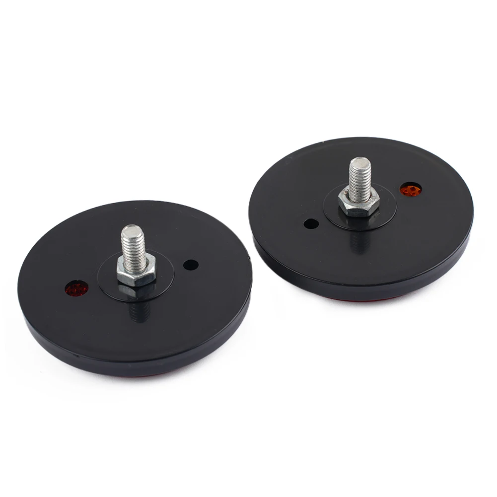 2pcs Circular Reflector Universal Car Trucks Motorcycle Night Reflector Refraction Light Part Motorcycles Accessories