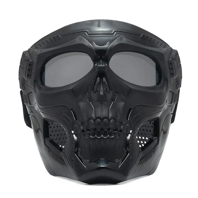 Helmet Mask Off-road Motorcycle Skeleton Horror Goggles Sports Riding Harley GogglesMask MotorcycleRiding Goggles TacticalHelmet