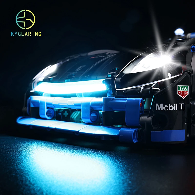 Kyglaring Led Lighting For 42176 Porsched GT4 e-Performance Race Car LED Kit Toys (NOT Include the Model)