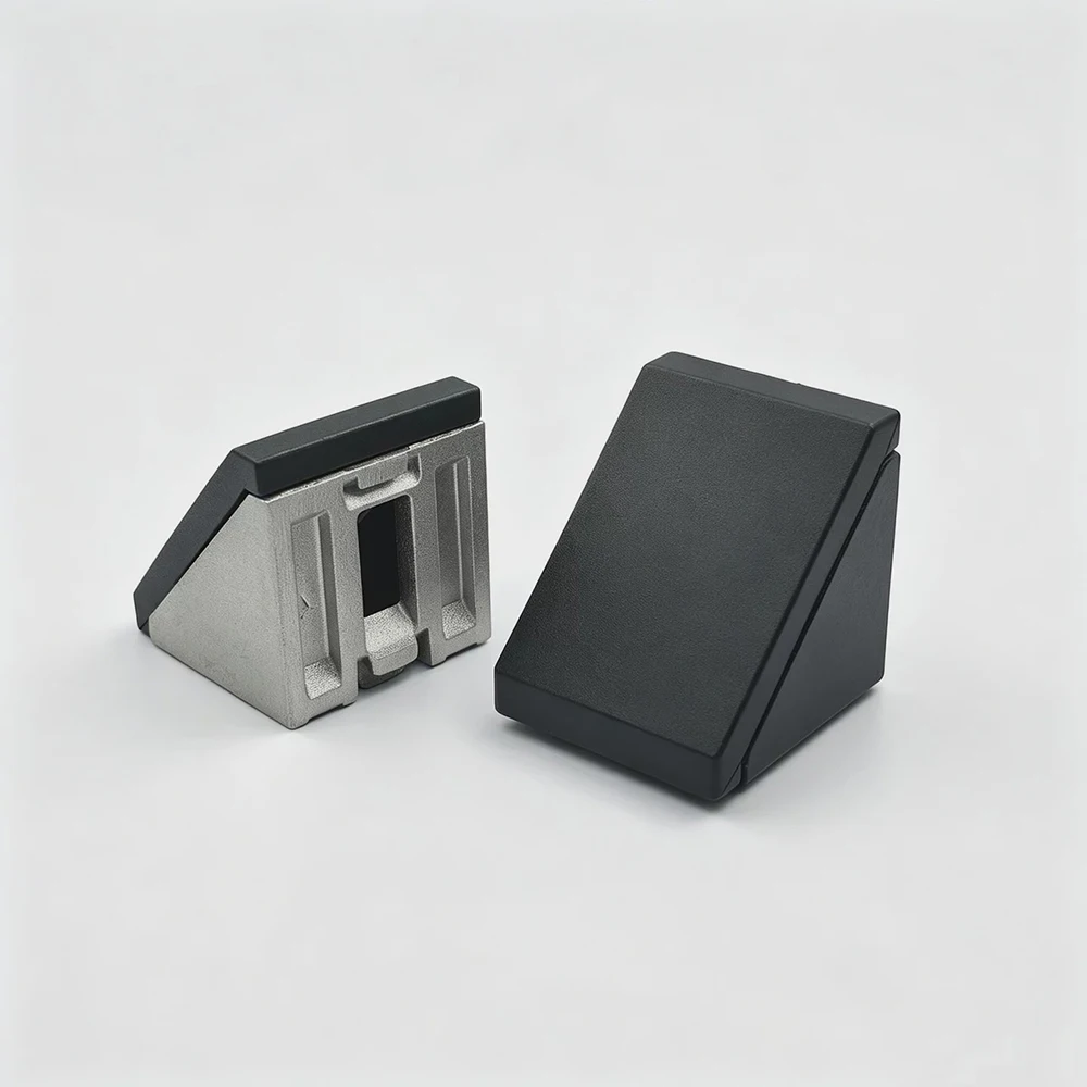 2020/3030/4040 Aluminum Profiles with Cover Corner Code L-Shaped 90 Degree Right Angle Connection Fixing Accessories view 4