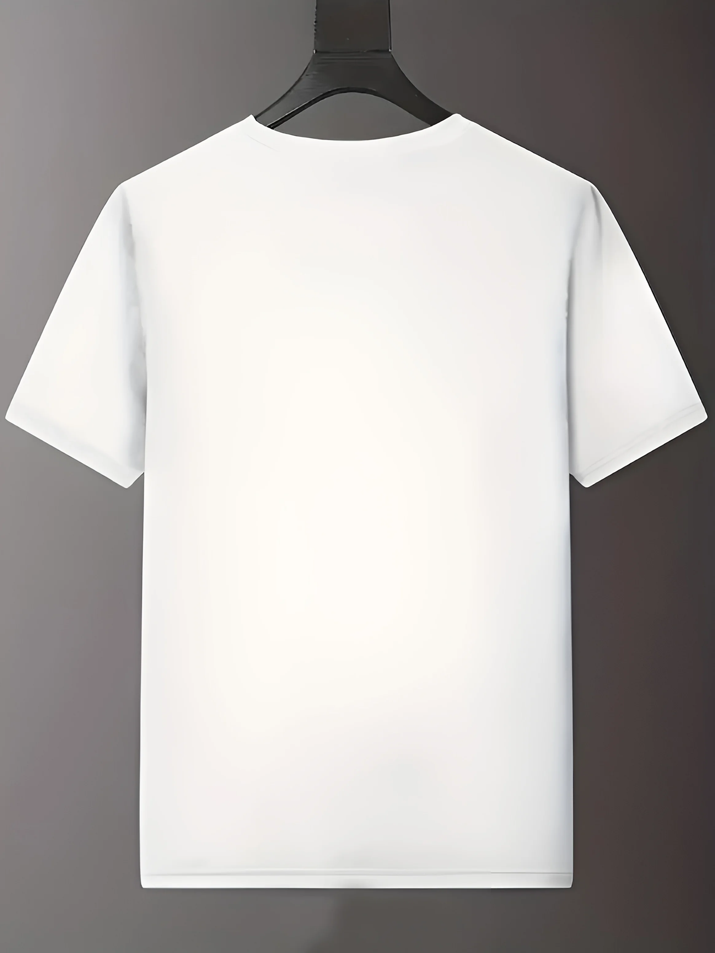 Crew Neck Short Sleeve T-Shirt With Winged Horse Graphic Stylish Minimalist Design Soft Fabric Casual Daily Wear Trendy Tee