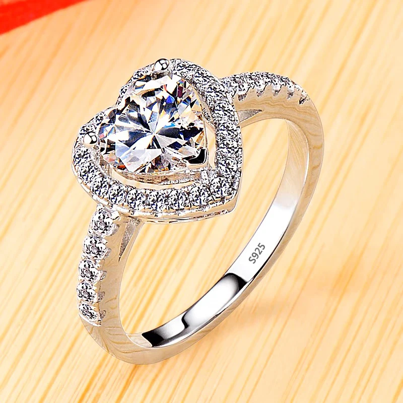 With Credentials Real Original Tibetan Silver Rings for Women Wedding Accessories Engagement Band Zircon Jewelry Gift